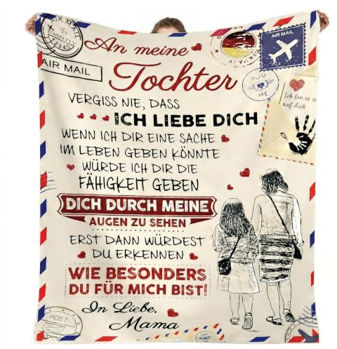 MORROWCAMP Personalisierte Decke 150×200 cm – Superweicher Flanell, individualisierbar mit Foto/Text