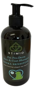 Shampoo cane pelle sensibile 250 ml – pH delicato, vegan, profumo senza allergeni; detersione delicata & estratti vegetali (tiglio, betulla, alchemilla) per cani e cuccioli | Stimio