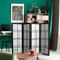 Oriental Furniture Eudes Shoji Paravent, 1,2 m, Schwarz, 4 Paneele