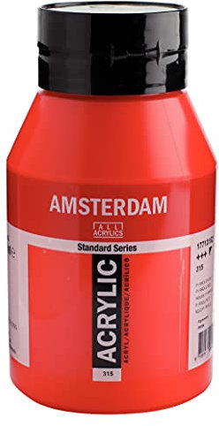 Amsterdam Standard Series Acrylic Jar 1000ml Rouge pyrrole Rouge 315 (17713152)