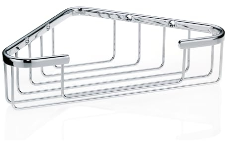 kela Eckablagekorb Brass, Messing, silber glänzend, verchromt, 21916