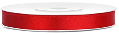 25m Satinband Satin Geschenkband rot 6mm breit