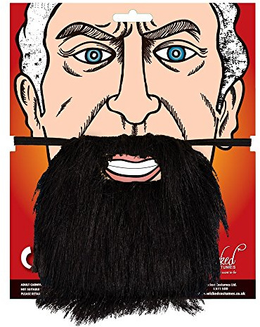 Wicked Costumes Adult Fancy Dress Beard - Black