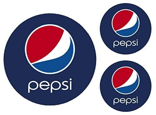 Pepsi SS10018 Aufkleber-Set – Cola-Aufkleber für Catering, Eis, Van, Café, 1 x 180 mm, 2 x 100 mm