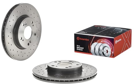 BREMBO 2x Bremsscheibe 09.A455.1X Ø282mm, Gelocht/innenbel. | Kompatibel mit: HONDA CIVIC VIII Hatchback, CIVIC VIII Stufenheck, FR-V