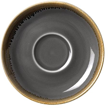 Olympia Kiln Smoke Saucer 160mm (6 Pack) - Small Dessert, Tea, Coffee Plates, Microwave Safe HC393