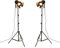 YUENSLIGHTING Industrial Black Tripod Floor Lamp Stand Lights, 5m Cable with Switch Standing Light Tripod Gooseneck for Living Room Bedroom Office Bar Lighting(Pack of 2