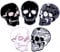 i-Patch - Patches - 0095 - Totenkopf - Schwarz - Live Free - Flicken - Aufnäher - Sticker - Badges - Flicken - Bügelbild - Aufbügler - Iron-on - Applikation - zum Aufbügeln - Skelett - Patch - Skull