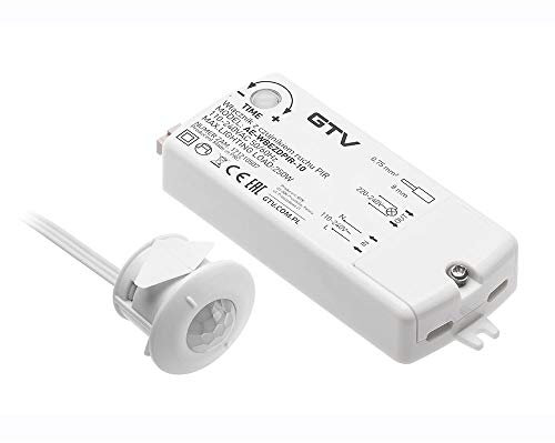 Lighting PIR Sensor Switch for On/Off Switching,Open Door-Lights Turn on 240V 250W White