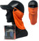 CoolNES Patent 2 in 1 Sonnenschutz für Nacken und Gesicht | Abnehmbar & Einheitsgröße Kopfband Nackenschutztücher für Kappen | UVB 50+ | 5 Farben | 2019 Version (Orange)