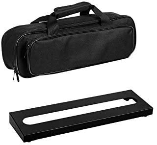 GOKKO Piccola pedaliera per chitarra, 39,9 x 12,4 cm, con borsa per il trasporto