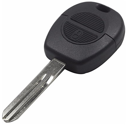 Funkschlüsselgehäuse für Nissan Micra Almera Primera – Funkschlüsselgehäuse mit 2 Tasten Phonillico®