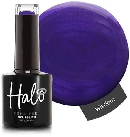 Halo Gel Polish 8ml - Wisdom. UV/LED Gel Nail Polish, Long Lasting & Easy To Apply. Nail Art Colours For Manicure & Pedicure. Gel Polish For Professional & Home Use.