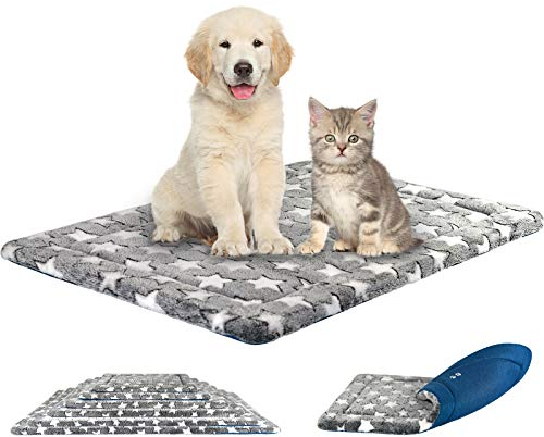 KROSER Hundebett mittelgroßer Waschbar 76x51cm, Hundedecke, Hundematte Sommer und Winter, Weiches Hundekissen für Mittlere Hunde bis zu 20 Kg