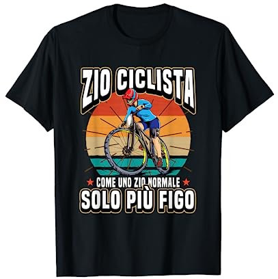 Bicicletta Mountain Bike Ciclismo Divertente Regalo Zio Maglietta