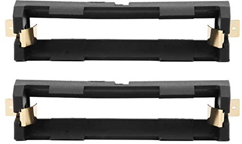 ASHATA 1 Cell 18650 Batteries Holder 2 Pack, Single Clip Holder Box Case for 18650 Battery SMD SMT Single Slot, Storage Container for SMD 18650 DIY Charging Power Supply