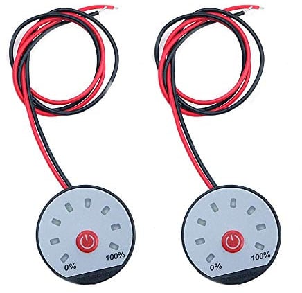DollaTek 2Pcs 8-65V Universal LCD Autosäure Blei Lithium Batterie Kapazitätsanzeige Digital Voltmeter Spannungsprüfer