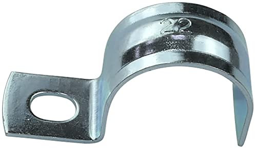AERZETIX - Juego de 25 bridas para cable abrazadera de tubo en forma U - para alambres Ø22mm - 22x14x41mm - en acero galvanizado - soporte de fijación lateral - C49780