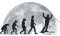 Ski Tagesplaner: Skifahrer Evolution Mond Ski Wintersport Skifahren / Kalender 2022 / Wochenplaner Tagesplaner Planer / Planungsbuch To-Do-Liste / 6x9 Zoll / 100 ausfüllbare Seiten