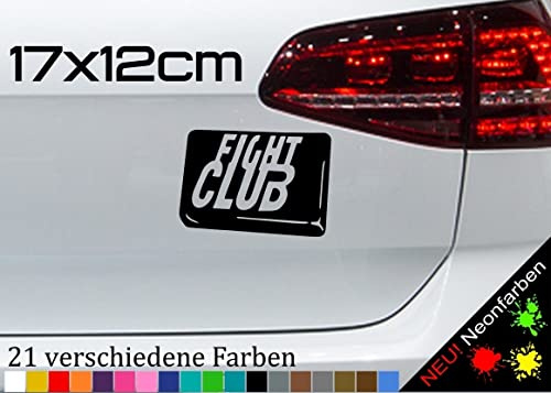 Fight Club Tyler Durden Aufkleber Kampf First Rule JDM 17x12cm in 21 Farben