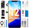 BESJMYT iPhone 12 Pro Max Screen Replacement 6.7 inch in-Cell LCD 3D Touch Face ID Screen Digitizer Frame Assembly with Waterproof Seal+Screen Protector Repair Tools Kit.(A2342, A2410, A2412, A2411)