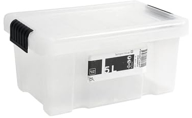 Tarrington House Aufbewahrungsbox mit Deckel, 15 x 20 x 30 cm, transparent