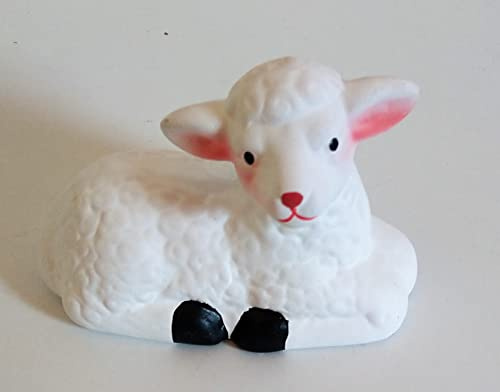 Dekofigur / Gartenfigur / Schaf / Lämmchen / Tierfigur / Garten Deko / Haus Deko / Keramik / Ostern / Deko-innen / klein