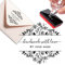 tampon encreur personnalisable Tampon Auto-encreur artisanat botanique élégant　 cadeau mariage étiquettes personnalisées tampon entreprise
