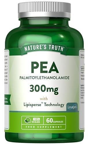 Palmitoylethanolamide Pea Supplement | Levagen Plus Pea 300mg | 60 Vegan Capsules | Nature's Truth