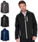 Island GREEN Essentials Mens Golf Full Zip Waterproof Jacket, Black/White, 4X-Large