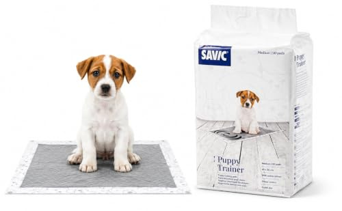 Savic Puppy Trainer Karbon Unterlagen Medium 50 Unterlagen weiß