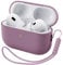 ORNARTO Kompatibel mit AirPods Pro 2 Hülle 2022, Schützende Flüssig Silikon Hülle für AirPods Pro 2 2022 Hybrid Skin Front LED Sichtbar Silikon Hülle Lila Flieder