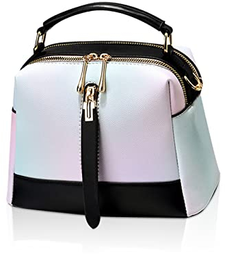 NICOLE & DORIS Borse Piccole Donna Tracolla Borse a Mano e a Spalla PU Pelle Borsetta Ragazza Colorata Crossbody Messenger Bag per Viaggio Casual Città Nero