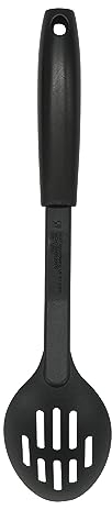 Fackelmann INITIAL Slotted Spoon, Non-Stick Plastic Cookware Spatula, Heat-Resistant for Serving, Draining, Mixing & Stirring, Home & Professional, Large Scooping Cooking Spoon, 32cm