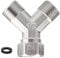 Carpango Washing Machine Y Piece Connector, Copper Dishwasher Washing Machine Tap Y Dual Splitter 1/2 Hot