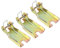PATIKIL 1,7 Pulgadas Gancho Seguridad Pestillo Kit, 3Pcs Metal Remolque Enganche Reemplazo para Horquilla Gancho Remolque, Dorado Tono