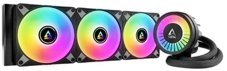 ARCTIC Liquid Freezer III 360 A-RGB (nero)- Sistema di raffreddamento ad acqua per PC, dissipatore a liquido All-in-One per CPU AIO, compatibile con Intel e compatibile con AMD, pompa efficiente