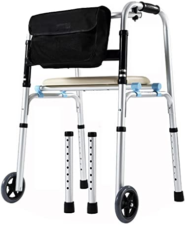 Älterer Gehhilfe-Ständer, Rehabilitationstrainer, höhenverstellbares Gehhilfsfahrzeug, ältere Übung, Erholungsgehhilfe, Gehhilfe (Stil 4). Doppelter Komfort Full of Stars