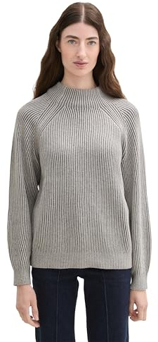 Tom Tailor Damen 1042957 RIPP Strickpullover mit Wollanteil (1er Pack)