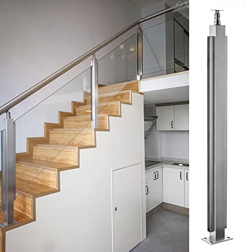 Générique Main Courante Balustrade en Verre INOX Piscine de Jardin Grenier Balcon Distance de clôture en Verre pour Verre de 8 à 12 mm d'épaisseur