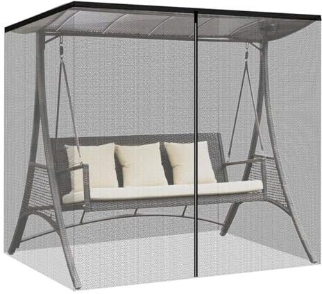 Moskitonetz Für Den Gartenschaukelsitz, Moskitonetz Für 2–3 Sitzer Im Freien, Terrassenschaukel, Moskitonetz Zum Aufhängen, Moskitonetz Für Den Außenbereich, Netz Mit Reißverschluss, Moskitonetz