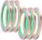 Pilikoll 6 Rolls Feuille de Cuivre Bande Ruban 3mm & 5mm x 20m EMI Blindage Ruban Adhésif Ruban Adhésif Feuille de Cuivre Pour Repousser Les Escargots, Effectuer Des Réparations électriques