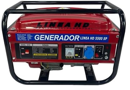 Generador Eléctrico Monofásico a Gasolina - 2500W de Potencia Continua, 220V - Energía Sin Interrupciones