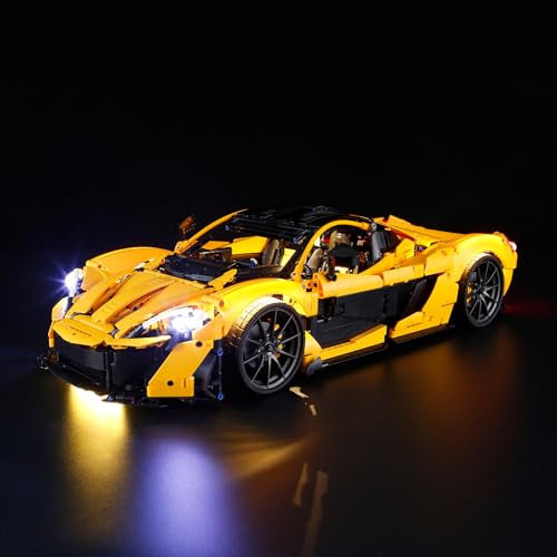 YEABRICKS LED Licht für 42172 Technic McLaren P1 Bausteine Modell (Bausteine Set Nicht enthalten)