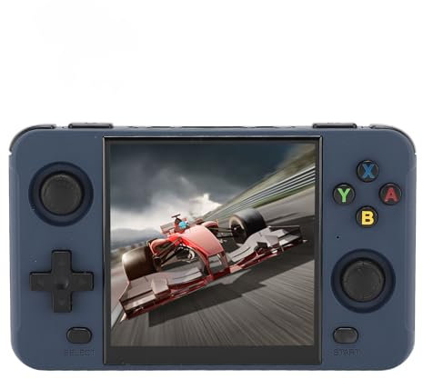 Retro-Handheld-Spielkonsole, 4-Zoll-IPS-Bildschirm Quad-Core Retro-Spielkonsole unterstützt 11 Emulatoren Klassische Spielekonsole mit 2 kleinen Speicherkarten (16G und 64G)
