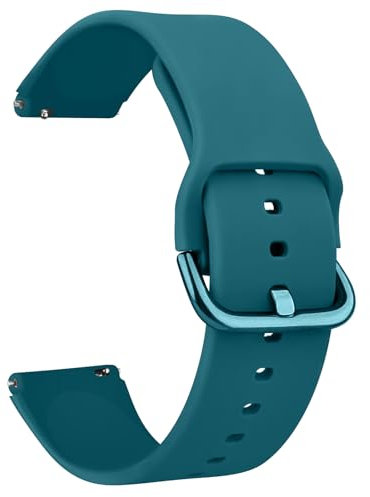 Smart Watch Strap Replacement (19mm) compatible with Blackview, Fitpolo, GRV, Letscom,Letsfit,Lifebe e,Lintelek, Teminice, Tensky, Toobur, Umidigi, VeryFit, VeryFitPro, Willful, Yamay (Green)