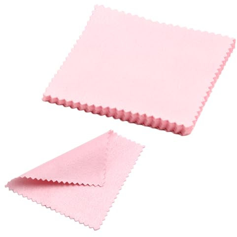 20Pcs Silver Cleaning Cloth, Jewelry Cleaning Cloth Polishing Cloth Double Sided Silver Jewellery Cleaner Cloth to Buff & Restore Shine Reusable Silver Cloth for Pearl, Gold, Silver Jewelry (8 * 8cm)