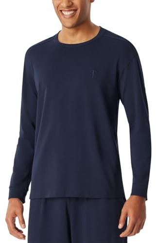 Schiesser Herren Schlafanzugoberteil Shirt Langarm Rundhals - 183225