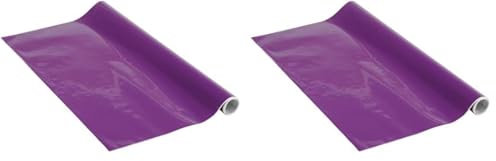Venilia Klebefolie | Violett Matt Lila | 45 cm x 1,5 m, Stärke 95μ | selbstklebende Möbel-Folie, Dekofolie, Tapete, Küchenfolie | ohne Phthalate | Made in EU, Ametista (Packung mit 2)