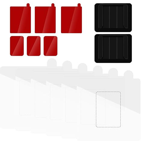 Miofive Windshield Electrostatic Films & Adhesive Sticky Tapes for S1 Series | 2 x Dash Cam Mounts | 3 x Spare Adhesive (Front) | 3 x Spare Adhesive (Rear) | 6 x Static Stickers